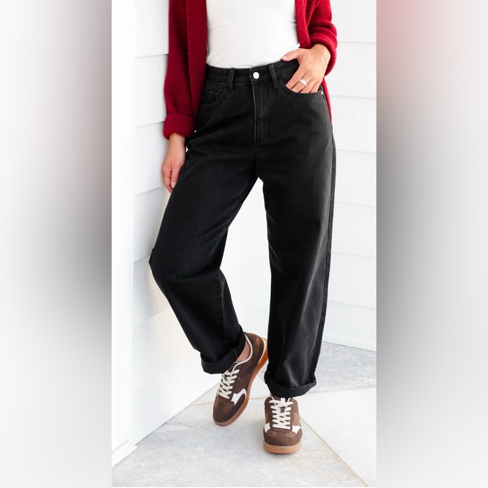 NWT Black Sz 11/30 Judy Blue High Waist Marlow Trouser Arc Magic Jeans Stretch
